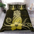 Hawaii Polynesian Pineapple Hibiscus Bedding Set - Zela Style Yellow - Polynesian Pride