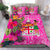 Fiji Bedding Set - Hibiscus Polynesian Pattern Pink Version Pink - Polynesian Pride