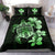 Hawaiian Kanaka Hibiscus Plumeria Mix Polynesian Turtle Bedding Set Green AH - Polynesian Pride