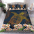 Hawaii Turtle Plumeria Polynesian Kanaka Map - Blue Style - Bedding Set AH - Polynesian Pride