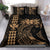 Hawaii Map Kanaka Polynesian Hula Girl Bedding Set - Gold - Polynesian Pride