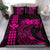 Hawaii Map Kanaka Polynesian Hula Girl Bedding Set - Pink - Polynesian Pride