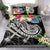 Polynesian American Samoa Bedding Set - Summer Plumeria (Black) - Polynesian Pride