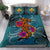 Kanaka Maoli (Hawaiian) Bedding Set - Polynesian Hammerhead Shark Hibiscus - Polynesian Pride