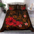 Polynesian Hawaii Bedding Set - Humpback Whale with Hibiscus (Golden) Golden - Polynesian Pride