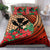 Kanaka Maoli (Hawaiian) Bedding Set - Lauhala Polynesian Hibiscus Red - Polynesian Pride