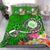 Hawaii Polynesian Bedding Set - Hawaii Seal With Turtle Plumeria (Green) Green - Polynesian Pride