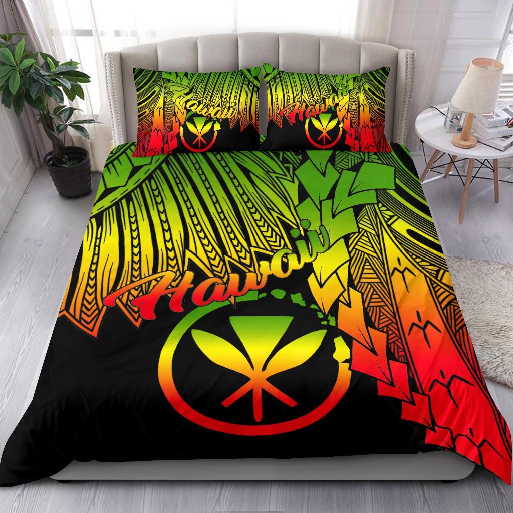 Polynesian Hawaii Bedding Set - Tribal Wave Tattoo Reggae Reggae - Polynesian Pride