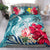 Hawaiian Bedding Set - Coral Tropical Turtle Bedding Set - Polynesian Pride