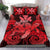 Hawaii Turtle Wave Polynesian Bedding Set - Hey Style Red - Polynesian Pride