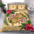 Hawaii Bedding Set - Turtle Strong Pattern Hibiscus Plumeria AH - Polynesian Pride