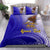 American Samoa Polynesian Custom Personalised Personalized Bedding Set - Bald Eagle (Blue) - Polynesian Pride