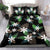 Hawaii Bedding Set - Hawaii Plumeria Black Bedding Set - Jog Style - Polynesian Pride