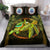 Federated States Of Micronesia Bedding Set - Polynesian Turtle Palm Tree Green - Polynesian Pride