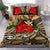 Kanaka Maoli (Hawaiian) Bedding Set - Polynesian Turtle And Hibiscus Gold - Polynesian Pride