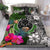 Pohnpei Bedding Set - Turtle Plumeria Banana Leaf Black - Polynesian Pride