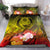 Pohnpei Bedding Set - Humpback Whale with Tropical Flowers (Yellow) Yellow - Polynesian Pride