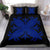 Hawaiian Bedding Set Royal Pattern - Black And Blue - A2 Style - Polynesian Pride