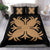 Hawaiian Bedding Set Royal Pattern - Black And Gold - A2 Style - Polynesian Pride