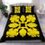 Hawaiian Bedding Set Royal Pattern - Black And Yellow - C1 Style - Polynesian Pride