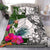 Yap Bedding Set White - Turtle Plumeria Banana Leaf - Polynesian Pride