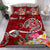 Tahiti Custom Personalised Bedding Set - Turtle Plumeria (Red) - Polynesian Pride