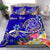 Tahiti Custom Personalised Bedding Set - Turtle Plumeria (Blue) - Polynesian Pride