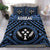 Kosrae Bedding Set - Kosrae Flag In Polynesian Tattoo Style (Blue) Blue - Polynesian Pride