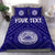 American Samoa Personalised Bedding Set - Seal In Polynesian Tattoo Style ( Blue) Blue - Polynesian Pride