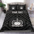 Samoa Personalised Bedding Set - Samoa Seal In Polynesian Tattoo Style Black - Polynesian Pride