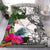 Wallis And Futuna Custom Personalised Bedding Set White - Turle Plumeria Banana Leaf White - Polynesian Pride