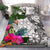 Kosrae Custom Personalised Bedding Set White - Turtle Plumeria Banana Leaf White - Polynesian Pride