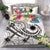 Marshall Islands Polynesian Bedding Set - Summer Plumeria (White) White - Polynesian Pride