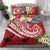 Kosrae Polynesian Bedding Set - Summer Plumeria (Red) Red - Polynesian Pride