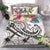 Kosrae Polynesian Bedding Set - Summer Plumeria (White) White - Polynesian Pride