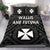 Wallis and Futuna Bedding Set - Wallis and Futuna Seal With Polynesian Tattoo Style - Polynesian Pride