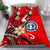 Northern Mariana Bedding Set - Tribal Flower With Special Turtles Red Color - Polynesian Pride