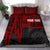 American Samoa Personalised Bedding Set - Seal With Polynesian Pattern Heartbeat Style (Red) - Polynesian Pride