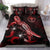 Hawaii Polynesian Bedding Set - Turtle With Blooming Hibiscus Red Red - Polynesian Pride