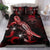 Tuvalu Polynesian Bedding Set - Turtle With Blooming Hibiscus Red Red - Polynesian Pride