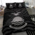 Kiribati Duvet Cover Set - Kiribati Flag & Coat Of Arms Black - Polynesian Pride