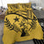 Kosrae Duvet Cover Set - Kosrae Flag Yellow - Polynesian Pride