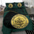 Palau Duvet Cover Set - Palau Coat Of Arms Dark Green - Polynesian Pride