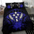 Kosrae Duvet Cover Set - Kosrae Flag & Dark Blue Hibiscus - Polynesian Pride