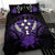 Kosrae Duvet Cover Set - Kosrae Flag & Purple Hibiscus - Polynesian Pride