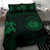 Hawaiian Flag Turtle Polynesian Bedding Set Green - Polynesian Pride