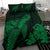 Hawaiian Hibiscus Memory Turtle Polynesian Bedding Set Green - Polynesian Pride