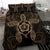 Hawaiian Turtle Hibiscus Polynesian Bedding Set Gold - Polynesian Pride