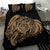 Hawaiian Turtle Hibiscus Polynesian Bedding Set Simple Gold - Polynesian Pride