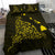 Hawaiian Map Rays Turtle Polynesian Bedding Set - Yellow - Polynesian Pride